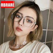 RBRARE-Montura de gafas de luz azul para mujer y hombre, lentes cuadradas transparentes, Retro, 2021 2024 - compra barato