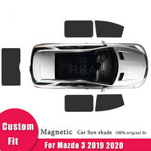 Магнитный солнцезащитный козырек для Mazda 3 2020, аксессуары для хэтчбека, седана, сетчатый солнцезащитный козырек для боковых окон, солнцезащитный козырек, изоляция 2024 - купить недорого