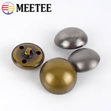 Meetee 30pcs 15-28mm Vintage Copper Metal Mushroom Shank Buttons DIY Coat Jacket Shirt Decor Buckle Sewing Material Accessories 2024 - buy cheap