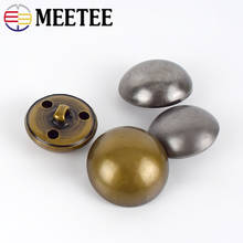 Meetee-Botones de mango de seta de Metal de cobre Vintage, 30 piezas, 15-28mm, bricolaje, abrigo, chaqueta, camisa, decoración, hebilla, Material de costura, accesorios 2024 - compra barato