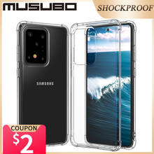 Роскошный прозрачный чехол Musubo для Samsung Galaxy S20 Plus S20 Ultra S10 Note 10 + 5G Note 9, мягкая Противоударная Силиконовая защита 2024 - купить недорого