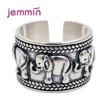 Estilo Punk mujeres exageradas gótico 925 Plata de Ley elefante Retro Anillos para regalo de cumpleaños joyas Anillos Mujer 2024 - compra barato