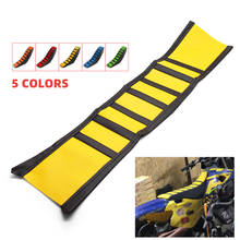 Funda de asiento suave para motocicleta, cubierta de goma antideslizante a rayas para YAMAHA WR450F WR250R WR250X WR450 wr 450 f SEROW 225 250 2024 - compra barato