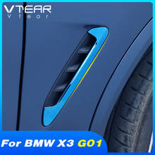 Vtear Front Fender Cover Trim Exterior Protection Auto Accessories Car Modification Decoration Parts For BMW X3 G01 2018-2021 2024 - buy cheap