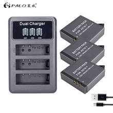 3 шт 1400mAh 3,85 V батарея AZ16-1 + светодиодный USB 3 слота зарядное устройство для Xiao mi Yi 2 4K батарея оригинальные Xiao mi Yi Lite Экшн камеры 2024 - купить недорого