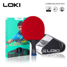 LOKI 4 Star Carbon Tube Tech Table Tennis Racket Professional Training PingPong Bat Basswood Ping Pong Paddle with Bag 2024 - buy cheap