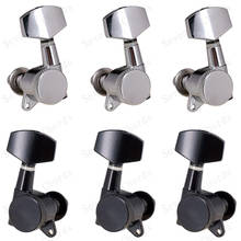 A Set Acoustic Electric Guitar Locked String Tuning Pegs Machine Heads Tuners - Big Square Button 2024 - buy cheap