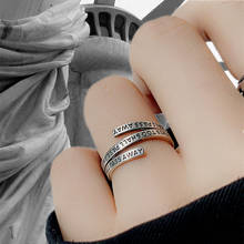 Корейское винтажное модное многослойное кольцо Руны Для женщин девушек Ретро открытие регулируемое геометрическое кольцо эффектное ювелирное изделие подарок 2024 - купить недорого