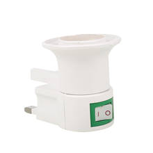 Conversor de lâmpada e27, acessório para interruptor de controle de lâmpada, adaptador premium com tomada uk, base de substituição para lâmpada Conversor de lâmpada e27, acessório para interruptor de controle de lâmpada, adaptador premium com tomada uk, base de substituição para lâmpada