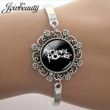 JOINBEAUTY My Chemical Romance Bracelet Handmade Rock Band Fans Bangle Glass Cabochon Accessories Fashion Punk Jewelry C465 2024 - buy cheap