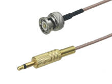 1 pces rg316 bnc macho plug para 3.5mm 1/8 "mono macho plug conector rf coaxial jumper trança cabo 4 polegada ~ 10m 2024 - compre barato