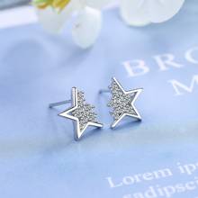 Fashion Silver Color Star Stud Earring For Women Girls Jewelry Pendientes Accessories eh949 2024 - buy cheap