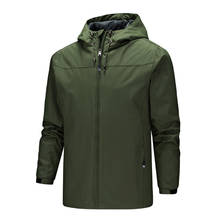 Осень-зима размера плюс, парка, куртка, Мужская одежда, защита от ветра и Водонепроницаемый куртка для мужчин с капюшоном пальто Мужская парка куртки для открытого воздуха S-5XL 2024 - купить недорого