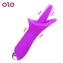 OLO Vagina Massage Tongue Vibrator Oral Licking Pussy Clitoris Stimulator Female Masturbator 10 Speed Sex Toys for Women 2024 - buy cheap