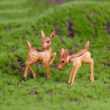 1pc artificial mini cervos fadas jardim miniaturas gnomos musgo terrários resina artesanato estatuetas para decoração de casa 2024 - compre barato