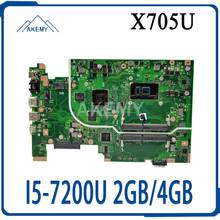 Akemy Geforce 940MX 2GB/4GB para For Asus Vivobook 17 X705U X705UQ X705UV X705 placa base de computadora portátil prueba buena I5-7200U 2024 - compra barato