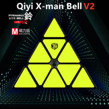 Qiyi-cubo de pirámide magnético x-man Bell V2, 3X3 XMD cubo mágico, rompecabezas de velocidad 3x3x3, cubo mágico Pyraminx 2024 - compra barato