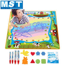 Conjunto de pintura mágica à base d'água com caneta, jogo para colorir, livro de desenho animado, animais, brinquedos educativos para crianças 2024 - compre barato