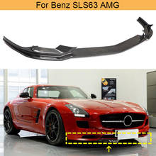 Alerón de parachoques delantero de coche, divisor de fibra de carbono para mercedes-benz SLS clase SLS63 AMG 2010-2013 2024 - compra barato