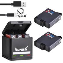 Tectra 2 шт. батарея для Gopro Hero 8 7 Black Hero 6 Hero 5 батарея для AHDBT 501 камера + коробка для хранения 2024 - купить недорого
