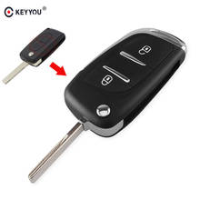 KEYYOU 2 Buttons Modified Filp Folding Remote Shell Fob Car Key Case For Peugeot 307 408 308 Keyless Entry Shell Blade CE0536 2024 - buy cheap