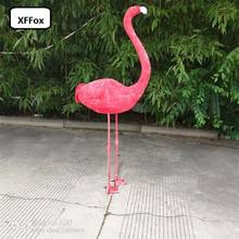 Креативная настоящая жизнь Фламинго Модель Пена и перо моделирование красный фламинго подарок около 120 см xf2485 2024 - купить недорого