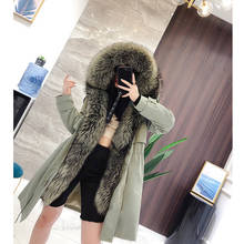 2021 New Women Winter Jacket Women Real Fur Coat Big Natural Fox Fur Parka Thick Warm Outwear Fashion Casual Street Wear 2024 - buy cheap