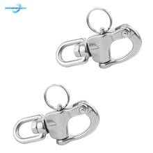 2PCS Swivel Snap Shackle Quick Release Boat Anchor Chain Eye Shackle Swivel Snap Hook for Marine Architectural Stainless Steel 2024 - buy cheap