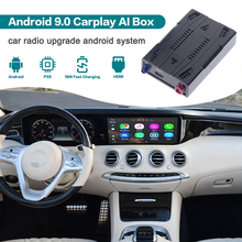Sistema multimídia automotivo carplay ai box, atualização de rádio, android 9, reprodutor de multimídia, compatível com mercedes-benz s w221, w216 2004-2010 2024 - compre barato