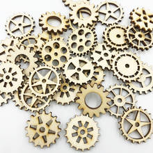 50/100pcs gearwheel Wood Buttons Mixed Pattern Cartoons Sewing Button Scrapbooking Embellishments Crafts Decorative WB676 2024 - buy cheap