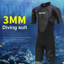 ZCCO 3mm neoprene Wetsuit Men short sleeve swimsuit Scuba Snorkeling spearfishing diving suit Surfing Sunproof one piece set 2024 - buy cheap