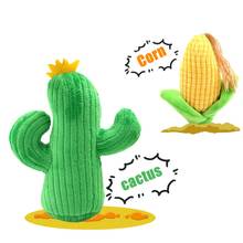 Dog Toy Plush Cactus Vegetables Pet Chew Corn Fruit Cat Puppy Squeak BB Bite Resistant Toys Interactive Toy Pet Supplies 2024 - buy cheap