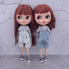 1PCS High Quality Blyth Doll Overalls Bib Pants for 1/6 BJD, YOSD, Licca, Azone, Pullip Doll Clothes Outfits Accessories 2024 - buy cheap