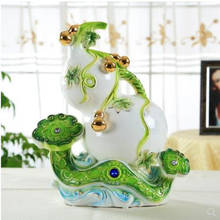 Beautiful ceramic gourd crafts, mascot art business gifts, home office restaurant bar table decoration 2024 - buy cheap
