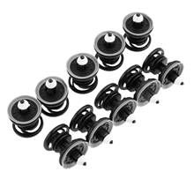 10pc Carro Cartão Porta Interior Guarnição Painel Fastener Clipes Auto Fender Bumper Retentor Rebite Plástico Para V W T5 transportador 2024 - compre barato