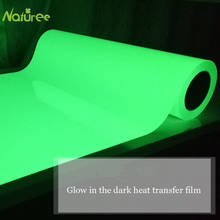 25cm*1m Glow in Dark Heat Transfer Vinyl Roll for Heat Press Glossy Adhesive Craft HTV Vinyl for T-Shirts 2024 - buy cheap