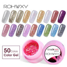 ROHWXY 1 Box Nail Gel Polish Manicure 100 Colors UV Gel Lacquer For Nail Art Design Glitter Soak Off Gel Varnish Top Base Coat 2024 - buy cheap