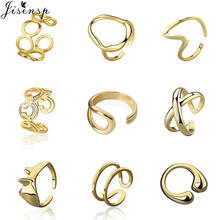 Женское Винтажное кольцо с матовой поверхностью, открытое круглое кольцо в стиле панк с изменяемым размером и улыбающимся лицом, подарок для женщин 2024 - купить недорого