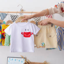 2021 Summer Children Cotton Clothes Summer Baby Boys Pocket T Shirt Shorts 2Pcs/sets Infant Kids Fashion Toddler Tracksuits set 2024 - buy cheap