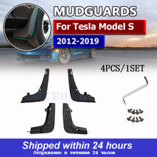 Pára-lamas do carro para tesla model s 2012 - 2019 mud flaps respingo guardas mudguards lama aleta dianteiro traseiro fender protetor 2024 - compre barato