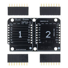 Двойная розетка с двойным основанием щит для D1 Mini NodeMCU ESP8266 Diy PCB D1 Плата расширения H71 2024 - купить недорого