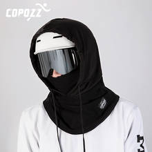 COPOZZ  Winter Ski Mask Cycling Skiing Thermal Fleece Mask Outdoor Sport Windproof Cycling Headgear Balaclava Half Face Mask 2024 - купить недорого
