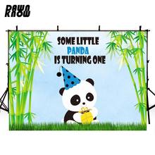 DAWNKNOW Cartoon Panda Photography Background For Kids Bamboo Birthday Party Photo Shoot Backdrops For Children Photocall G1117 2024 - buy cheap