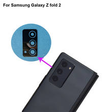 Комплект из 2 предметов высокого качества для Samsung Galaxy диспенсер Z складной салфетки 2 заднее стекло объектива камеры заднего вида испытаний хорошо подходит для Galaxy Z fold2 Замена SM-f9160 2024 - купить недорого