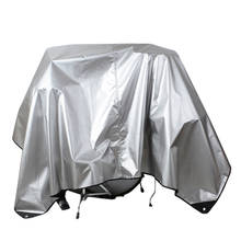 Dustproof Cover Weighted Corners Waterproof Silver Acrylic Coating Protects from Sun for Drum 2024 - buy cheap