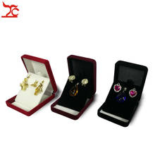 20Pcs/Lot Velvet  Jewelry Display Case 3 Colors Stud Earring Storage Box Pendant Organizer Holder Gift  Container 2024 - buy cheap