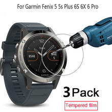 Protector de pantalla para reloj Garmin Fenix 5 5s Plus 6S 6X 6 Pro, película de vidrio templado Ultra transparente, Protector de pantalla Premium, 3 uds. 2024 - compra barato