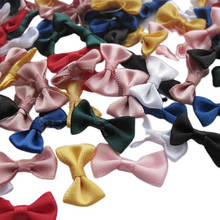 20pcs Small Satin Ribbon Bows Flower Appliques sew Craft Kid's cloth Lots Upick 2024 - buy cheap