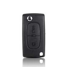 Funda de Control de llave de coche V2, 2 botones, para PEUGEOT 207, 307, 308, 407, 607 2024 - compra barato