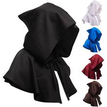 New Medieval Hood Costume Cape Halloween Capelet Witchcraft Pagans Cosplay Costumes Wizard Cloak Cape for Women and Men 2024 - buy cheap